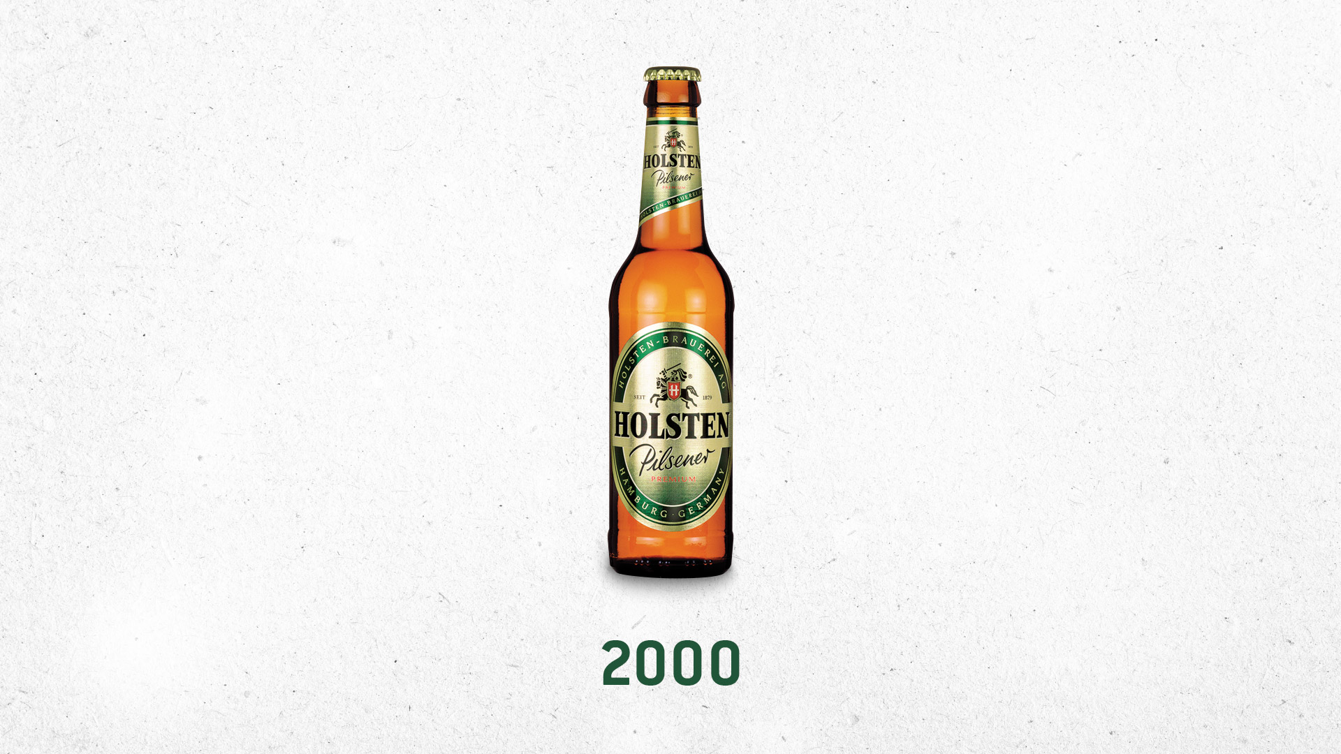 Holsten Bier Flasche und Logo von 2000