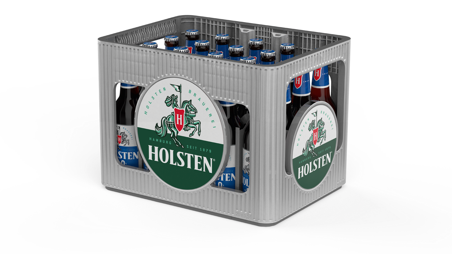 Holsten Alkoholfrei Bier im 20 x 0,5 Liter Flasche Kasten