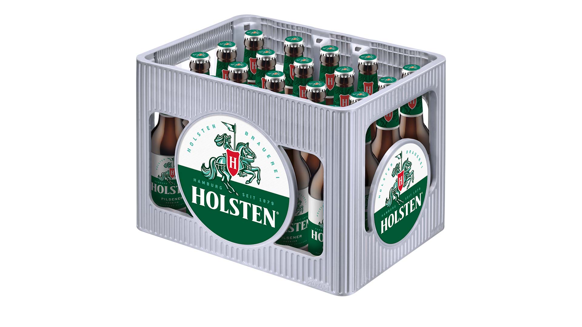 Holsten Pilsener Bier im 20 x 0,5 Liter Flasche Kasten