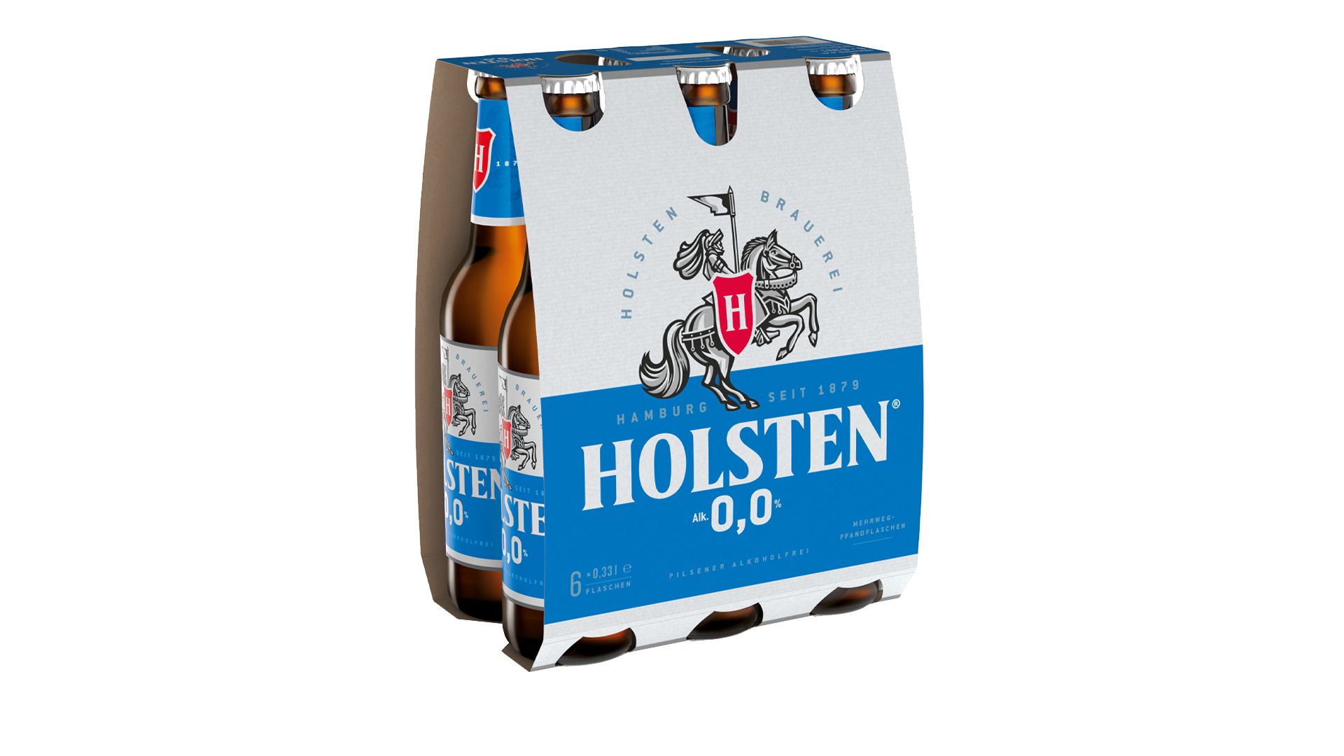 Holsten Alkoholfrei Bier im Sixpack mit sechs Flaschen
