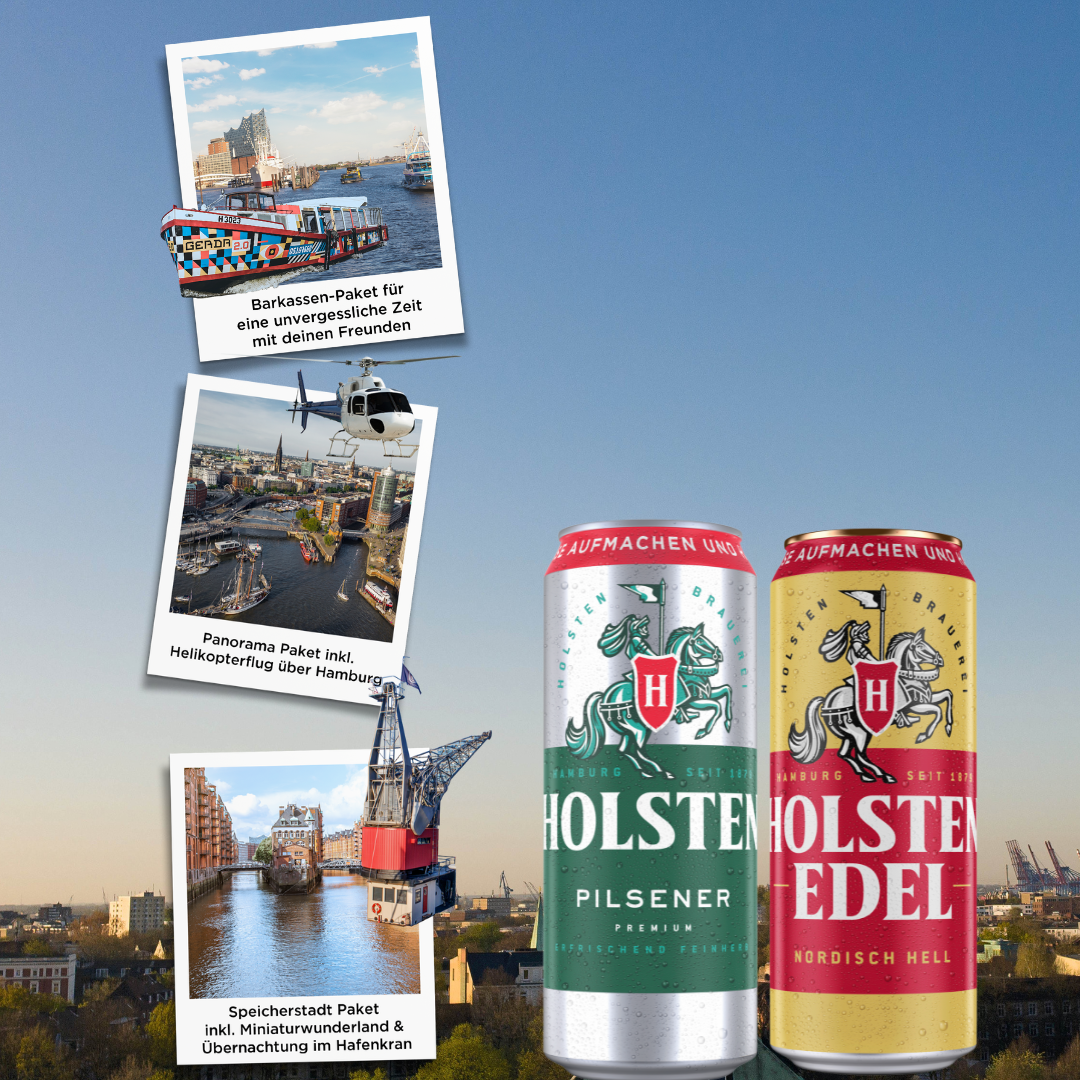 Mann in Holsten Pullover aus dem Webshop