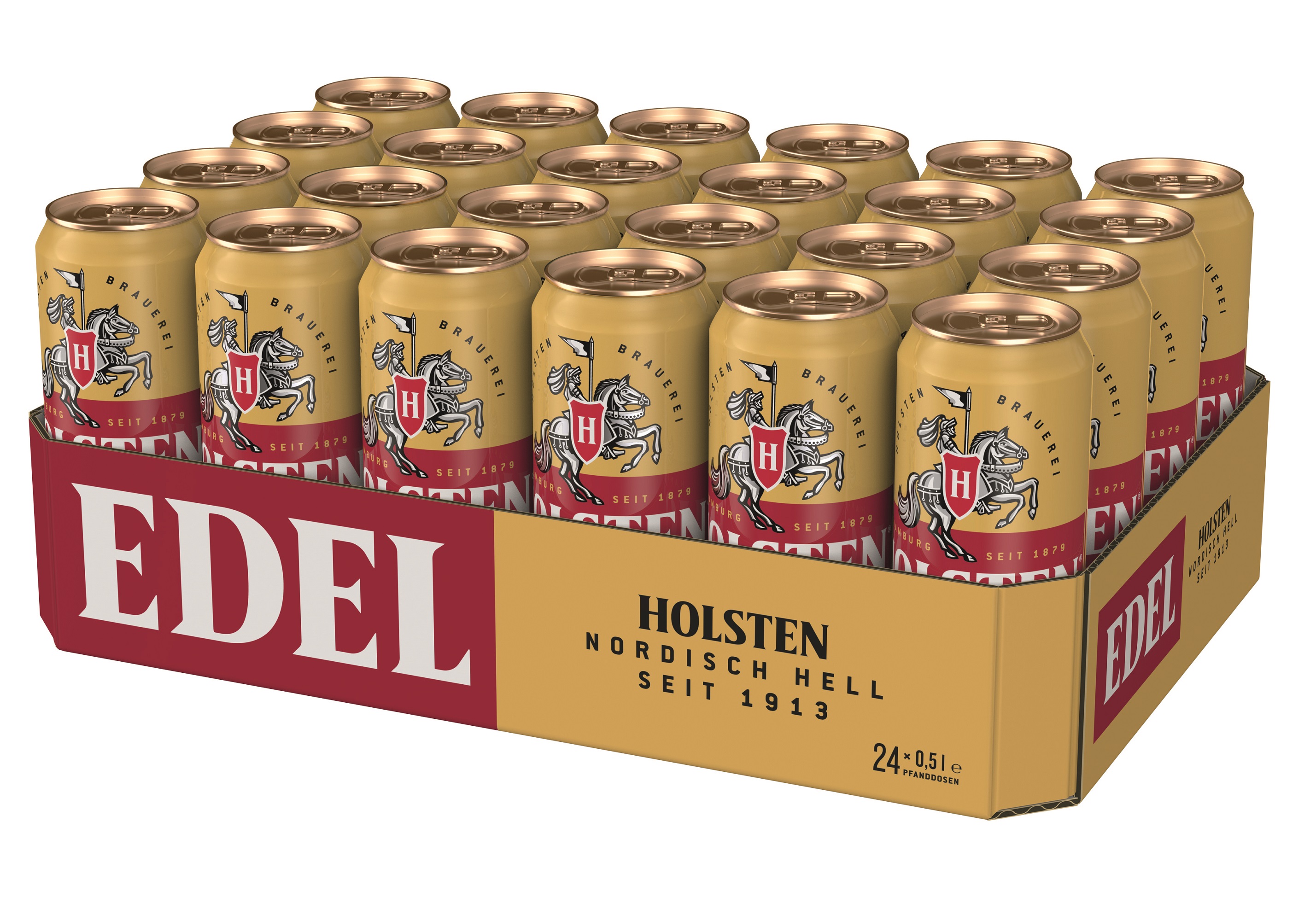 Holsten EDEL Bier im 24 x 0,5 Liter Dose Tray